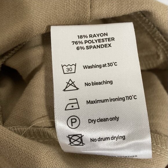 Icon Amsterdam Pants Mens 34 Khaki Tan Amari Trousers Golf Business Casual Slack - Picture 6 of 6